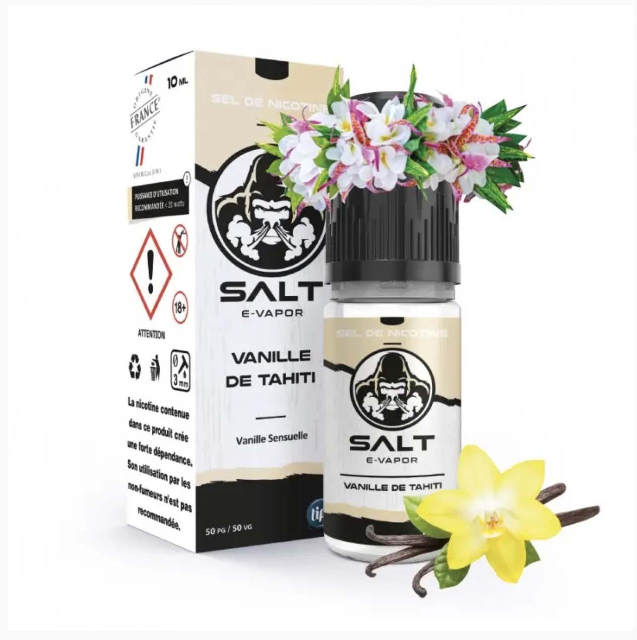 Vanille de Tahiti - Sels de nicotine 10ml - E-Vapor
